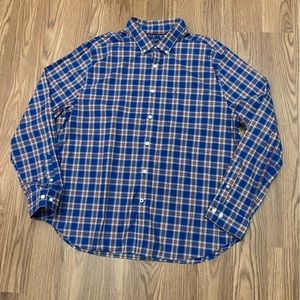 NAUTICA Flex Plaid Shirt Classic Fit Men Size XXL Button Down Wrinkle Resistant